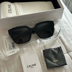 Authentic Celine Black Oversized Sunglasses